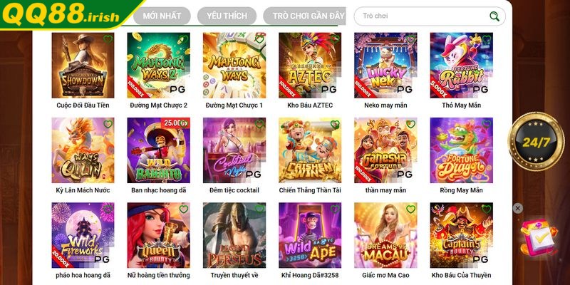 Một trong những sản phẩm game nổi bật là trò chơi nổ hũ