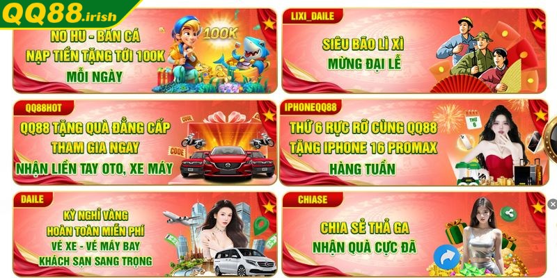 QQ88 mạnh tay chi vốn xây dựng sự kiện khuyến mãi hấp dẫn