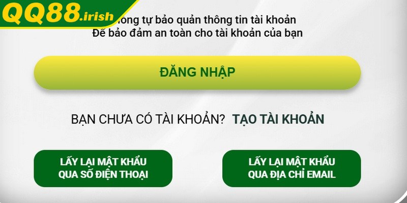 Hướng dẫn đăng nhập QQ88 để nhận khuyến mãi